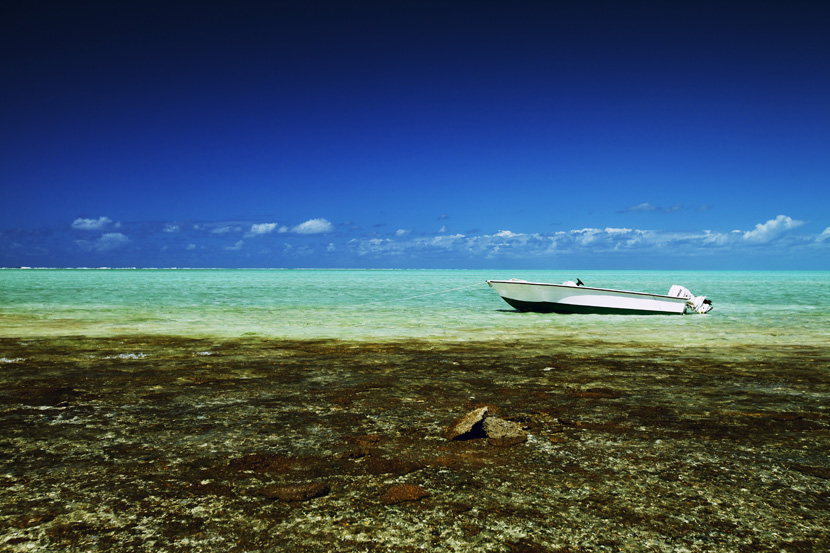 Paul Island in the Indian Ocean, wildest little peace of paradise from Cargados Carajos Shoals, Mauritius